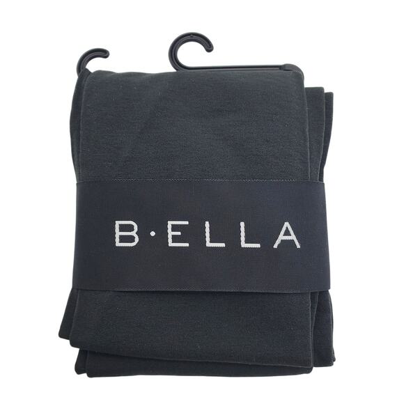 Italian Cotton Blend Tights Small Graphite Gray B.ella Erika Opaque NEW Hosiery - Picture 2 of 5